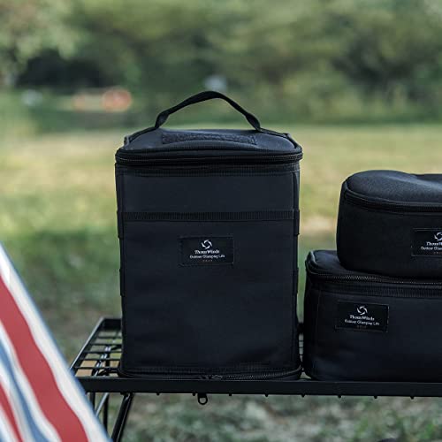 Thous Winds Lantern Case, Oil Lantern Storage Bag, Foldable, Multifunctional Camping Bag, Gas Tank Storage Case, Large Capacity, Waterproof