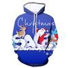 Long Sleeve Zipper Sweater Express Shrimp Skin New Foreign Trade 3D Sweater Christmas Reindeer 3D