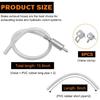 2 PCS Brake Bleeder Hose, One Way Check Valve Tube Bleeding Tool Kit for Motorcycle Clutch, Hydraulic Brake Fluid Bleeder Replacement Hose,