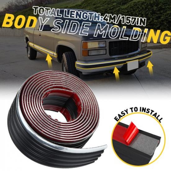 For - 88 98 Chevy GMC Body Side Molding Chrome Truck Tahoe Yukon Blazer Suburban