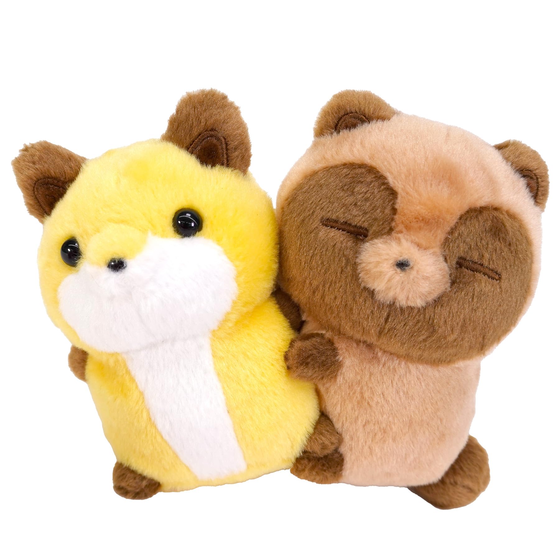Sun Arrow Tanuki and Fox Hugging K-9715