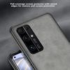 Honor 30 Phone Case, Honor 30 Full Lens Protection, Silicone Soft Edge, Shockproof, Ultra-Thin, Simple And Leather Texture Case, Quiet Black