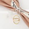 Multifunctional Silk Buckle Scarf Clothes Corner Knotted Button Fashion T-Shirt Shirt Hem High-Grade Buckle
