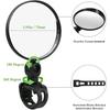 Universal Adjustable Bicycle Rearview Mirror 360 Degree Rotatable Wide Angle Handlebar Rear View Mirror Durable Safety Cycling Mirror For Road Bike Mo