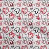 oneOone Cotton Flex Green Fabric Valentine Heart Diy Clothing Quilting Fabric Print Fabric By Yard 40 Inch