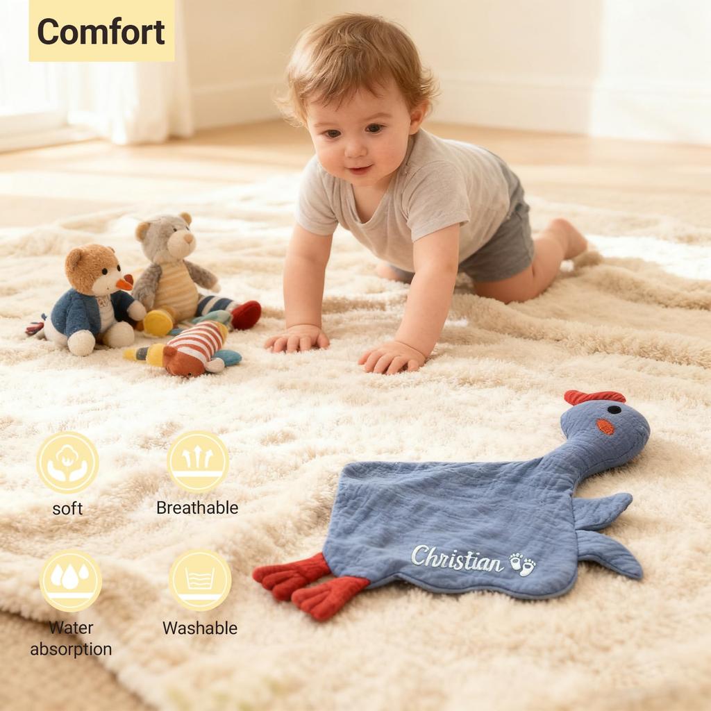 Katoenen Comfort Deken, Biologisch Katoenen Dinosaurus Patroon Comfort Deken, Zacht En Ademend, Een Perfect Kerst Babycadeau Voor Jongens En Meisjes.