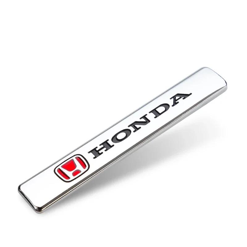 

For Honda Civic Fit Jazz Accord Pilot CRV Odyssey City 3D Metal Car Emblem Stickers Side Fender Tail Trunk Styling Accessories 1Pcs