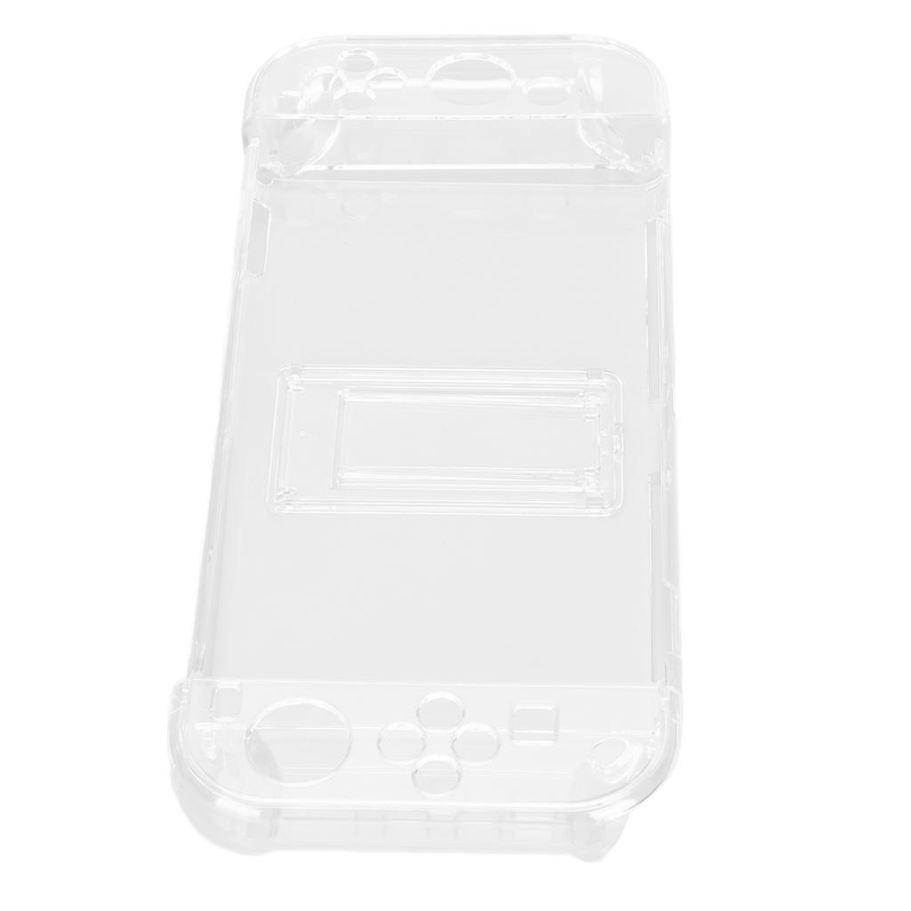 Ochranný kryt pre hernú konzolu Priehľadný PC obal na ovládač s nastaviteľným stojanom pre Switch OLED