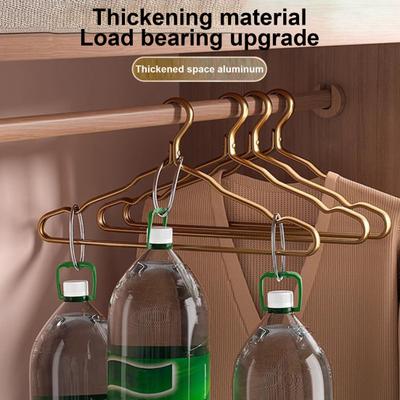 Kleiderbügel, maximale Tragkraft, rostfreie Aluminiumlegierung, glatt, winddicht, glatt, rutschfest, Kleiderbügel für Anzüge, Wäscheständer, Kleiderschrank-Organizer