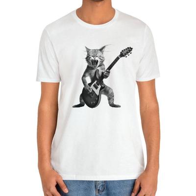 Cat Playing Guitar Shirt