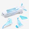 Christmas Kids Gift Electronic Aeroplane Toy with Music Autopilot Rotation Flash Sound Plane Educational Toy for Children