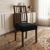 Rutschfeste Jacquard Esszimmerstuhlbezug Elastischer Abnehmbarer Sitzkissenbezug Einfarbiger Schmutzabweisender Sitzschoner Küche