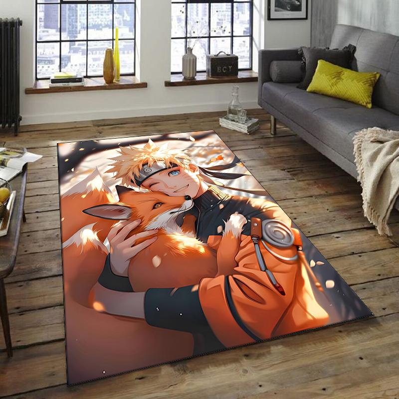 1pc NARUTO Design Area Rug - Non-Slip, Soft & Cozy Floor Mat for Living Room, Bedroom, Office - Indoor/Outdoor Decorative Carpet