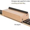Guitar Fret Crowning File Luthier Building Repair Maintenance Polishing Tool Bevel-flush Files Works for 30 To 90 Angle/Degree