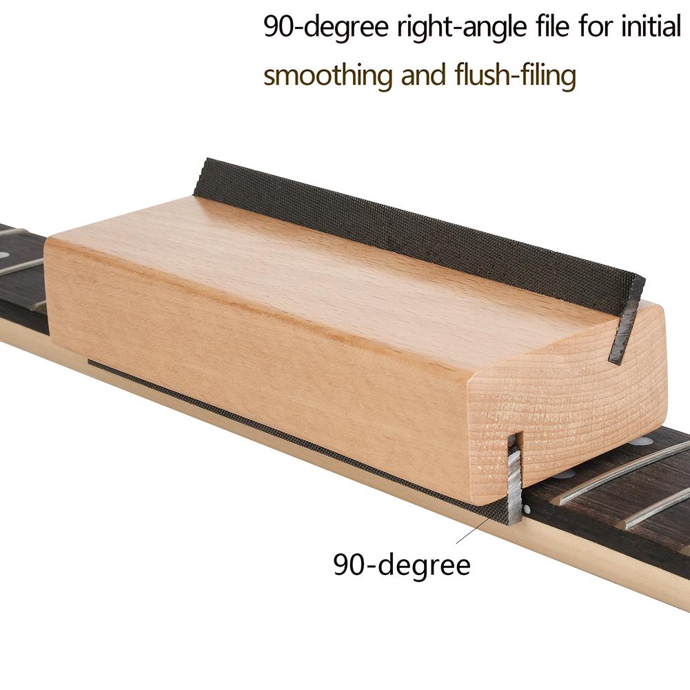 Guitar Fret Crowning File Luthier Building Repair Maintenance Polishing Tool Bevel-flush Files Works for 30 To 90 Angle/Degree