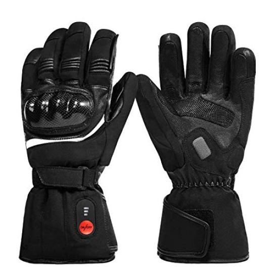 Heated Gloves for Electric Heated Gloves with Fingerless Golf Gloves Motorcycles, Women's, Rechargeable, 7.4V, Waterproof, Mittens, Closure,