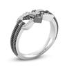 Micro-inlaid Zircon Women's Ring Heart Eternity Gift Rings for Lovers Wedding Jewelry Fashionable Through-pattern Love Ring
