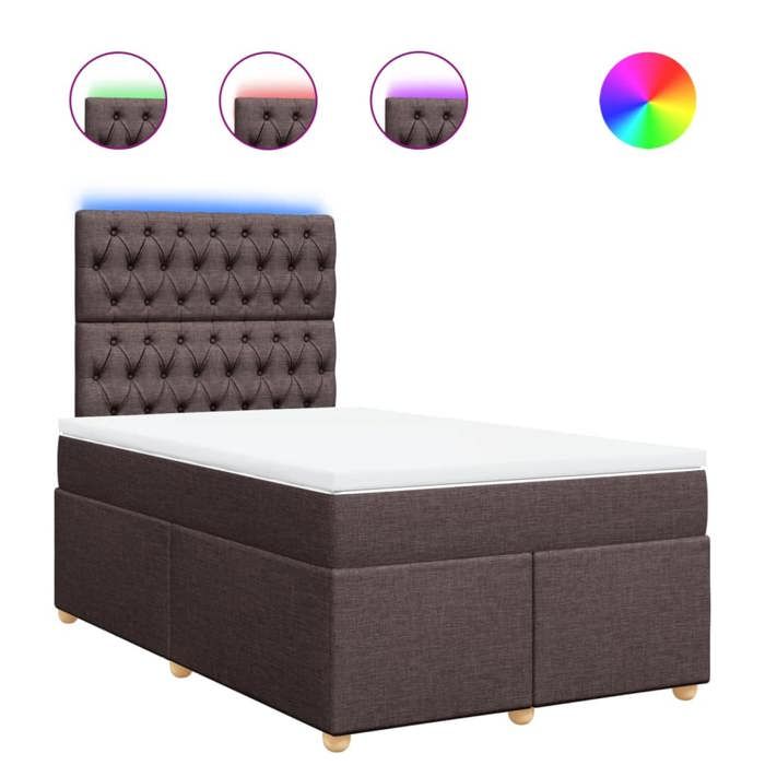 Maison Exclusive - Sommier à lattes de lit avec matelas Marron foncé 120x200 cm