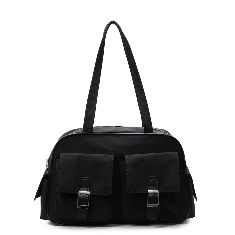 New handbag large-capacity nylon cloth bag women's tote bag solid color multi-bag underarm shoulder bag