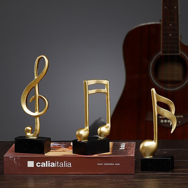 Simple Musical Notes Model Advanced Ornaments Wine Cooler Tv Cabinet Living Room Home Desk  Decoration Resin Crafts Gifts