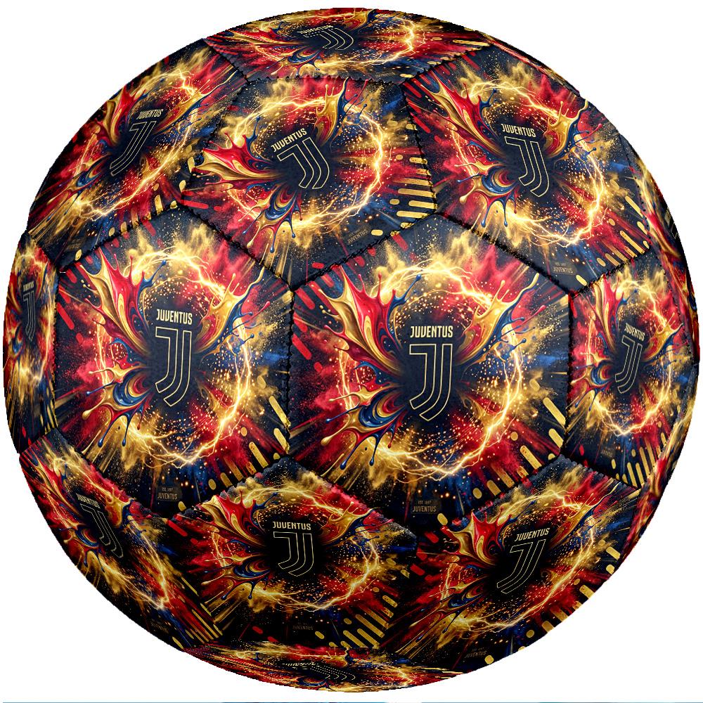 Juventus FC Theme soccer ball Size 5 Soccer Ball Soft Touch Professional Training Football for Outdoor Sports