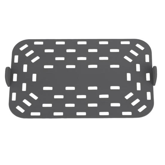 

Силиконовый вкладыш для аэрофритюрницы Антипригарный коврик для выпечки Прямоугольная пароварка Пищевые маслостойкие коврики для торта, для гриля, кухонный инструмент для выпечки, аксессуары серый