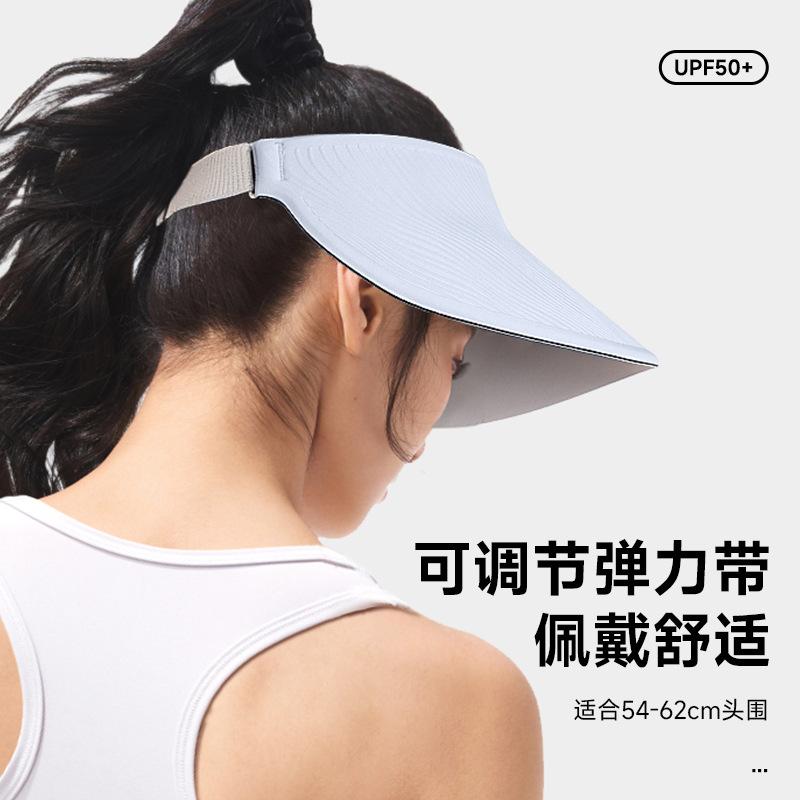 Traceless Integrated Sunscreen Cap Women's Summer Breathable Sunscreen UV Protection Sun Hat Foldable Empty Top Hat Sun Hat