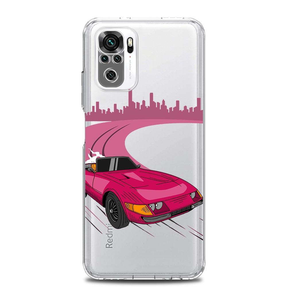 Japan JDM Drift Sportwagen Neue Quadratische Klare Handyhülle Für Xiaomi Redmi Note 12 11 9S 9 8 10 Pro+ 7 8T 9C 9A 8A K40 Gaming Hülle