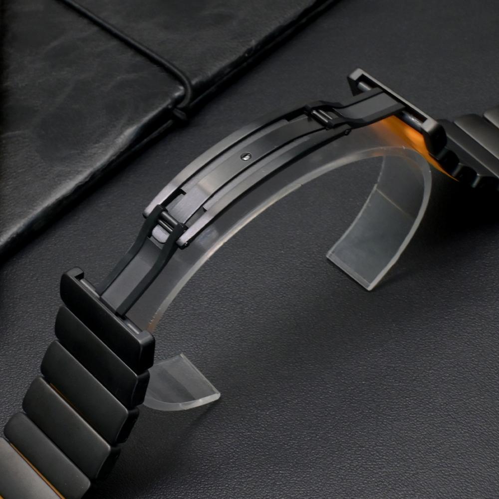 Curea Metalică Titan Business pentru Samsung Galaxy Watch Ultra 2025 47mm Curea de Mână Luxury din Cauciuc Pentru Galaxy Watch Ultra 2024 47mm