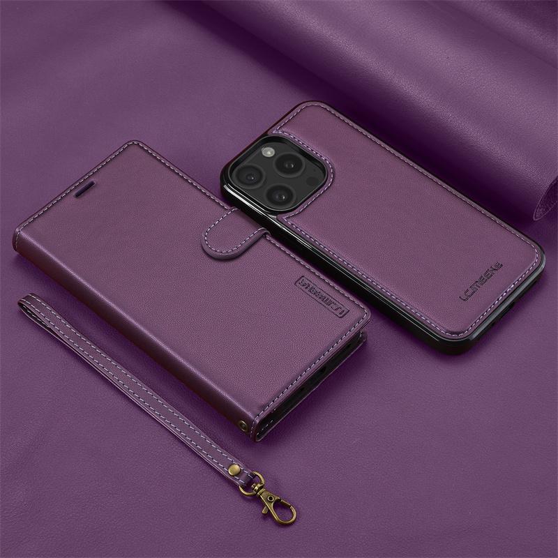 2 in 1 High Quality Retro Magnetic Flip Leather Case for iPhone 16 15 14 13 12 11 XR XS/Samsung S24 Ultra S23 FE A55 A54 Wallet Card Cover Phone Case