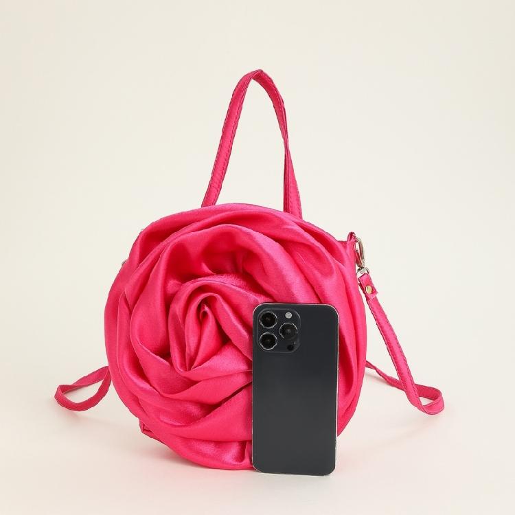 Shoulder Bag Clutch Bag 3D Rose Shape Crossbody Bag Handbag Fashion Tote