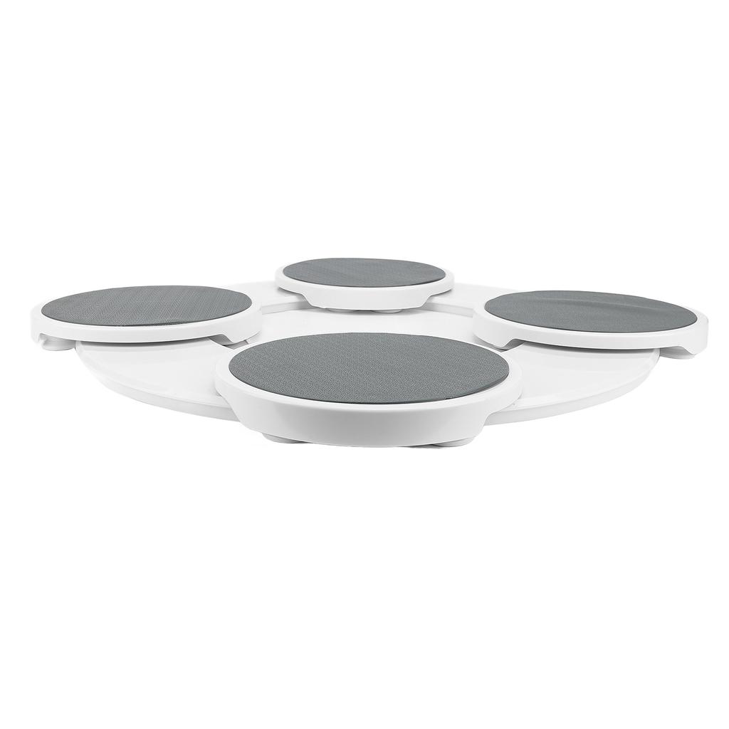 Esstisch Drehteller Wiederverwendbare Tischplatte Schiebeschienen Manuell Drehbarer Tablett Runde Servierplatte für Kit