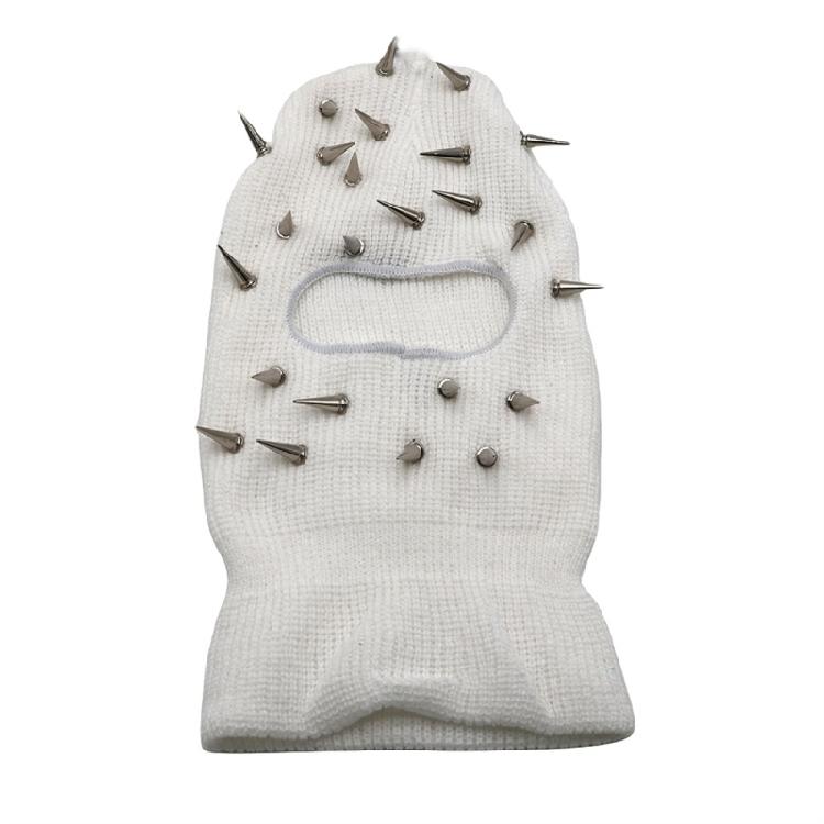 

Fashionable Balaclava Studded Beanies Elastic Knit Design Multiple Hues For Trendy Looks