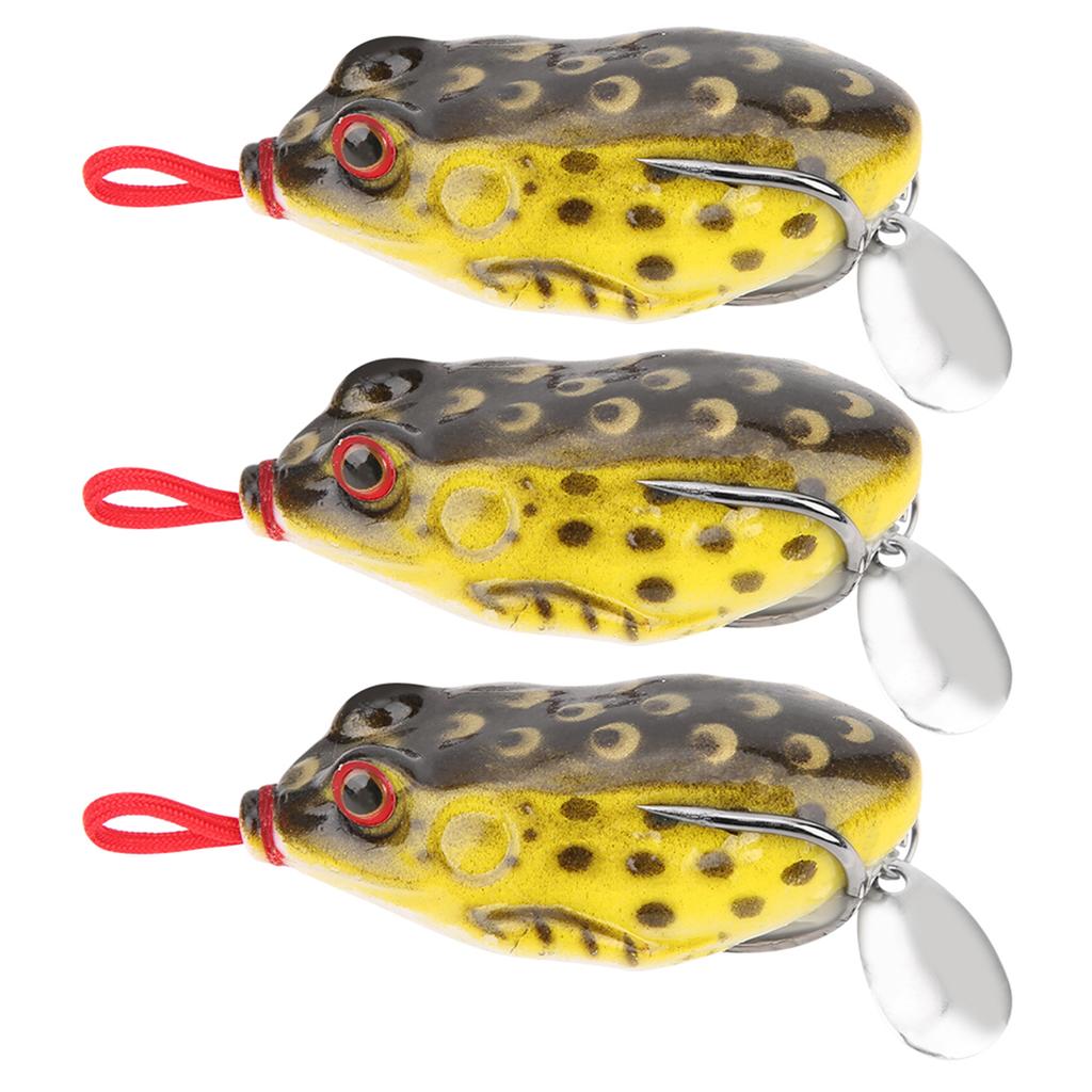 3 Stück Glitzer Weiches Silikonköder Künstlicher Simulations Lebensechter Köder Angelzubehör 5,5cm 13g3#