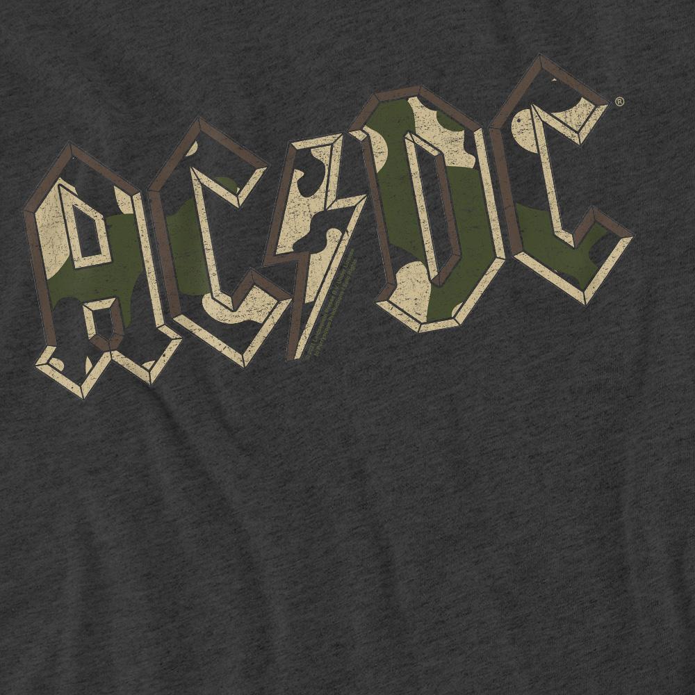 AC/DC Unisex Adult Camo Logo T-Shirt