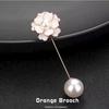 Camellia Anti-Unwanted-Exposure Buckle One-Word Pin Cushion Pin High-End Brooch Dress and Coat Cardigan Button Decorations