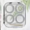Two-Piece No-Twist Press-On Transparent Contact Lens Case - Portable Double Colored Storage