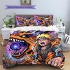 Naruto Pattern Bedding Quilt Set Quilt Cover Pillowcase Home Decoration Birthday Gift (1 * duvet cover + 2 * pillowcase, without core)