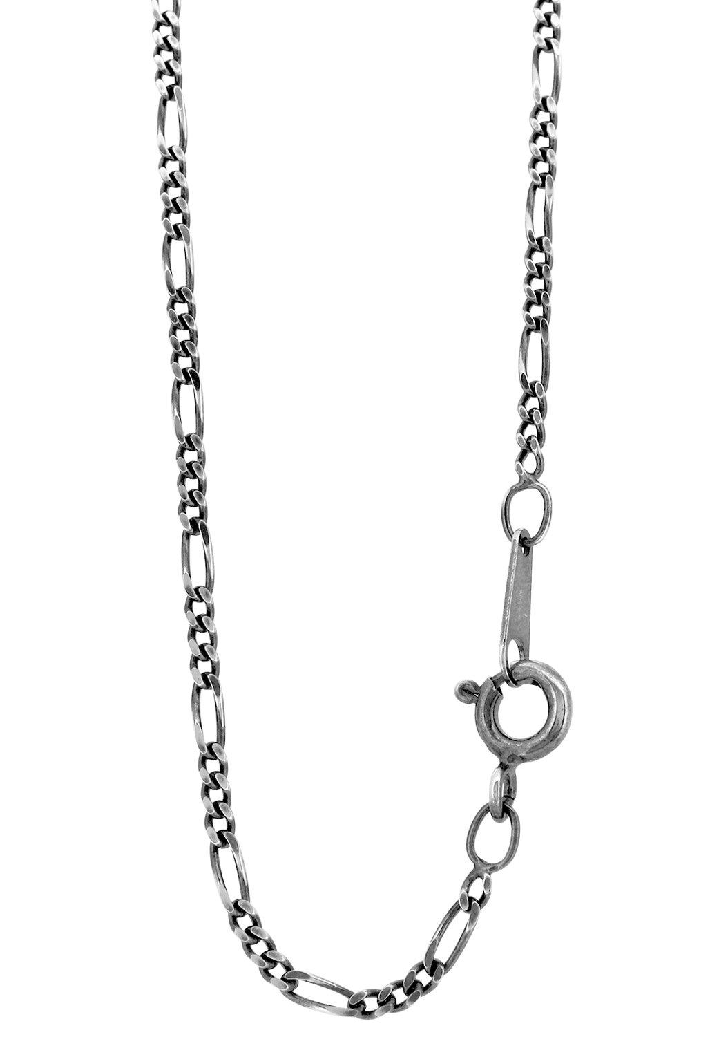 

Gin no Smoked Figaro Chain Length Width Thin Silver 925 Necklace Chain Necklace Chain SV925 Chain Only [Shinjuku Kura] 40-60cm (55cm) approx. 1.7mm