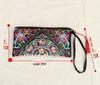 Ethnic Embroidery Satin Clutch and Wallet for Women