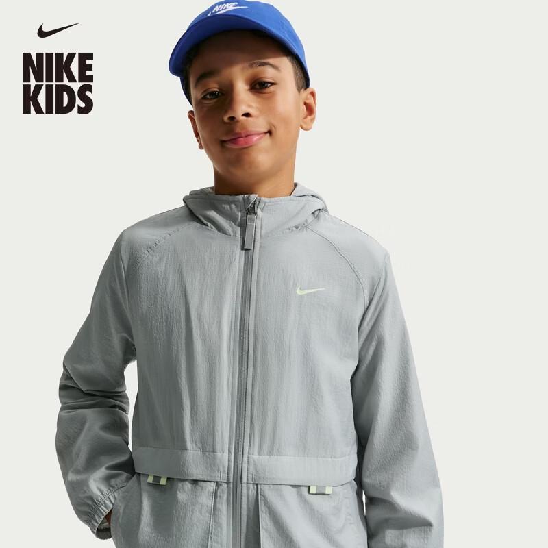 Nike Big Kids Water-Repellent Woven Full-Zip Jacket IO0772 XL