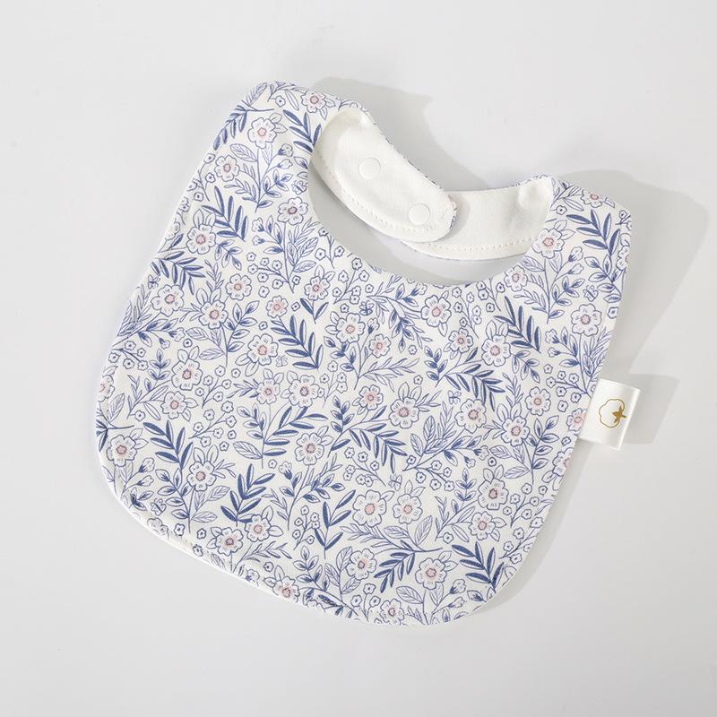 Korean Style Cotton Baby Bib - Double-Sided & Versatile for 0-2 Years