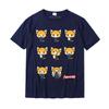 Aggretsuko Umore Attuale Maglietta a Maniche Corte T-Shirt Fitness aderente Cotone di Alta Qualità Top Magliette Europa Per Uomo
