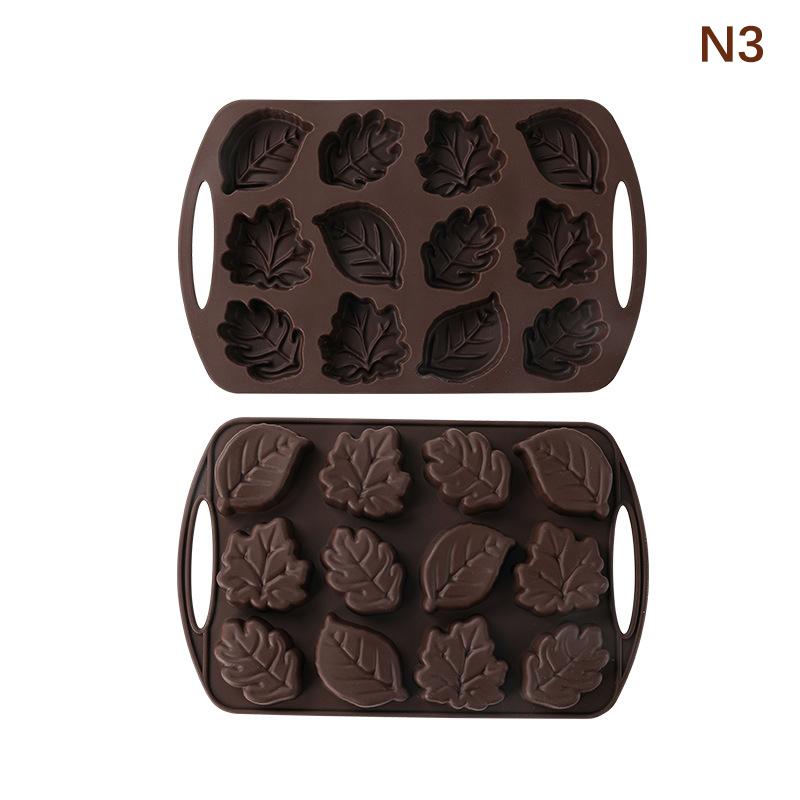 1Pcs Silicone Chocolate Mold Corn Nut Leaves Marine Life Shells Starfish Shape Silicone Cake Mold Diy Baking Decoration Mold N3