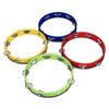 4Pcs Wooden Tambourine Set Metal Jingles Handheld Tambourine Drum for Churches Concerts Percussion Instrument