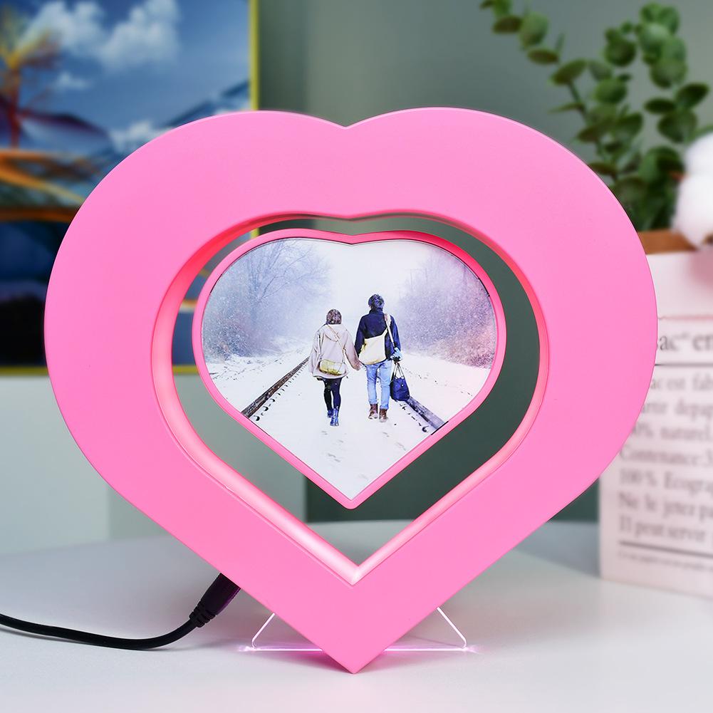 Creative Magnetic Levitation Photo Frame Photo Album Light Display Item Practical Exquisite Gift Home Decoration Handicraft