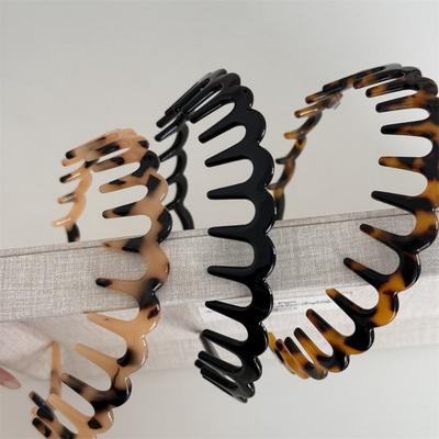 Čelenka s kyselinou octovou, ozubená, s vlásenkou, protiskluzová, s rozbitými vlasy, tlak na vlasy, francouzská čelenka, internetová celebrita, nová