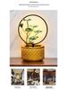 Lotus Water Fountain with Light & Fish Tank: Feng Shui Wheel for Wealth & Home Decor