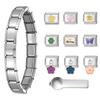 Italian Module Bracelet Link Connectors Jewelry Accessories Stainless Steel Texture Suitable for Jewelry Enthusiasts