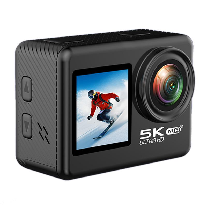 

V5 5K WiFi EIS Anti-shake Action Camera 30m Waterproof Dual Screen Sports Camera A
